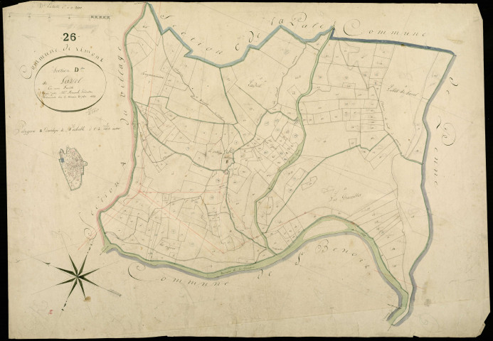 Section D, Savel. Savel (hameau de) (agrandissement).