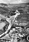 Vue aérienne du village.