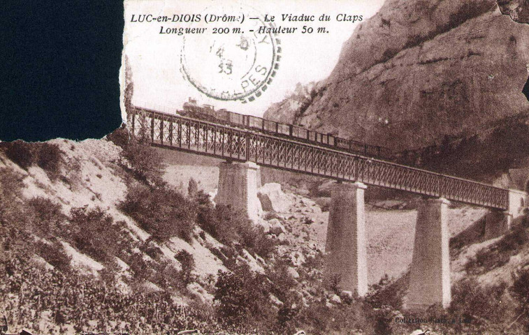 Le viaduc du Claps construit entre 1892 et 1894.