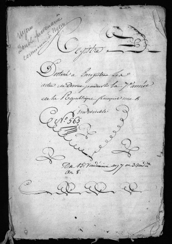 Divorces (an VII-an VIII).