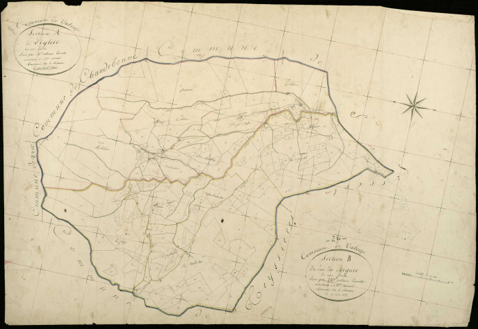 Section A, Église (l'). Section B, Cros des Aigues (le).