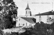 L'église Saint-Étienne et le presbytère.