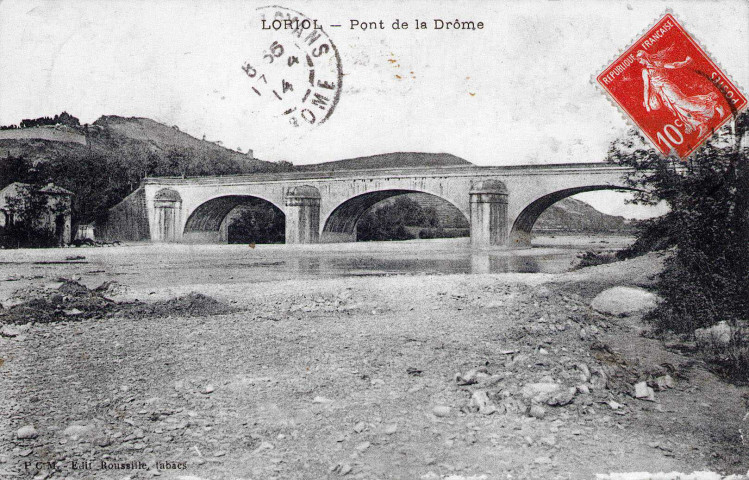 Le pont sur la Drôme.