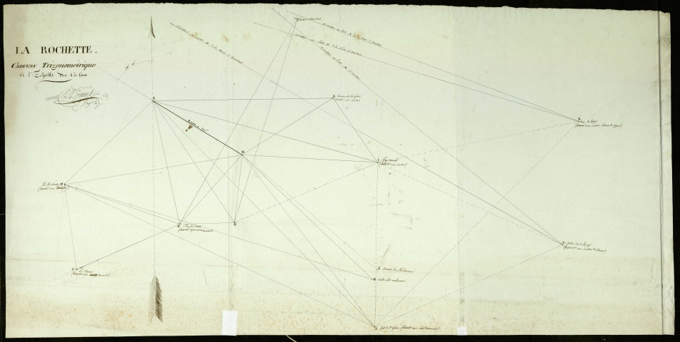 Cadastre par masse de culture. - Canevas trigonométrique.