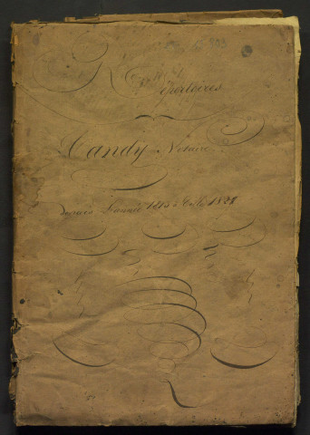 Tables alphabétiques annuelles (1813-1821).