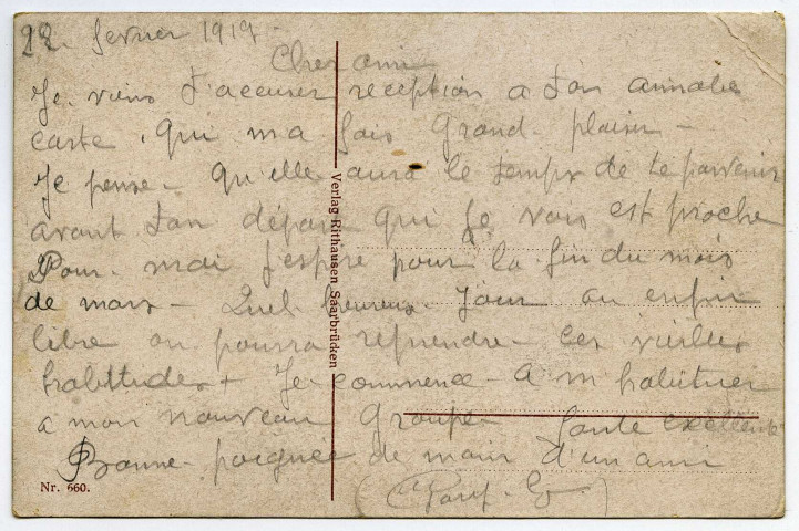 Lettres de diverses connaissances de guerre.