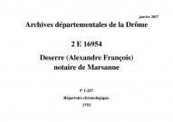 3 janvier 1793-5e jour complémentaire an III