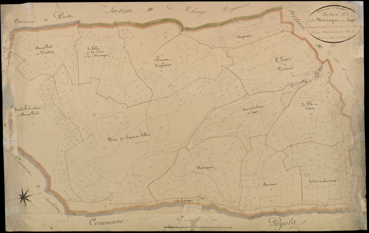 Section E3, Montagne (la) et Sapey (le).