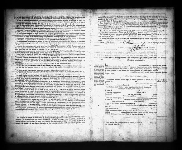 1er germinal an VII - 5 frimaire an VIII