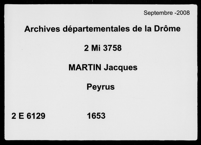 5 janvier-3 octobre 1653