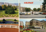 Valence. - Le parc Jouvet, la place de la République et les grands boulevards.