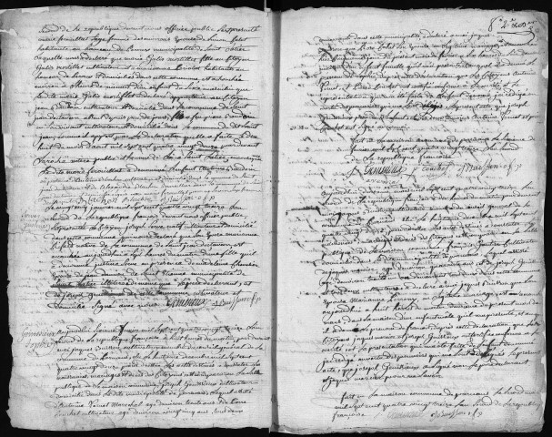 Naissances, publications de mariages, mariages, décès (1793-an X).