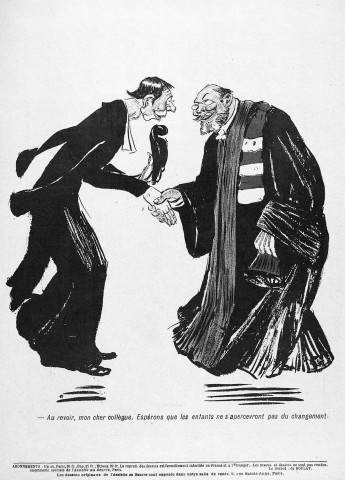 Caricature, extrait de "L'Assiette au Beurre".