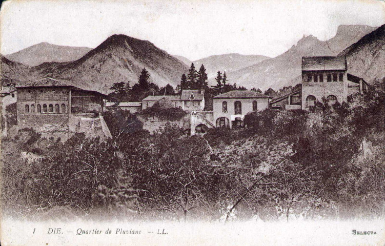 Vue du quartier de Pluviane.