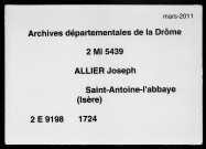 6 janvier-30 novembre 1724