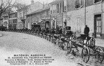 Valence.- Carte postale publicitaire de matériel agricole en vente chez M. Agirond, 61 rue Sadi-Carnot.