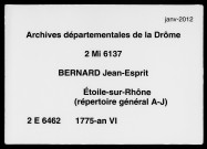 Répertoire général, A-J (2 avril 1775-20 germinal an VI).
