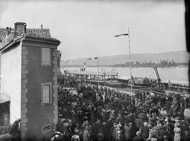 Valence.- Visite officielle de Félix Faure Président de la République (1895-1899) le 31 juillet 1897.