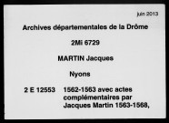 2 janvier-2 octobre 1562