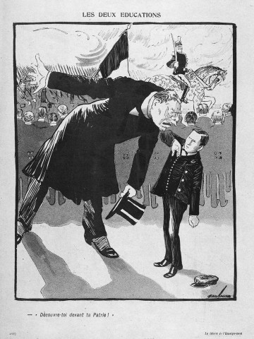 Caricature, extrait de "L'Assiette au Beurre".