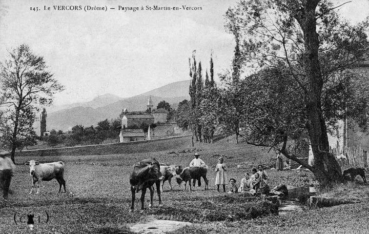 Saint-Thomas-en-Royans.- Vue du village.