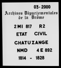 Publications de mariages (1814-1828).