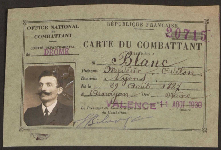 Blanc, Médéric Odilon
