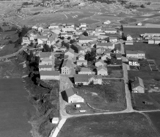 Vue aérienne du village.