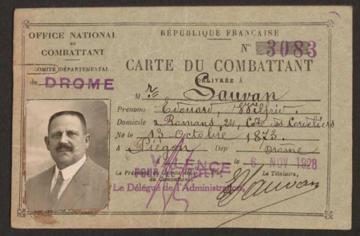 Sauvan, Édouard Wilfrid