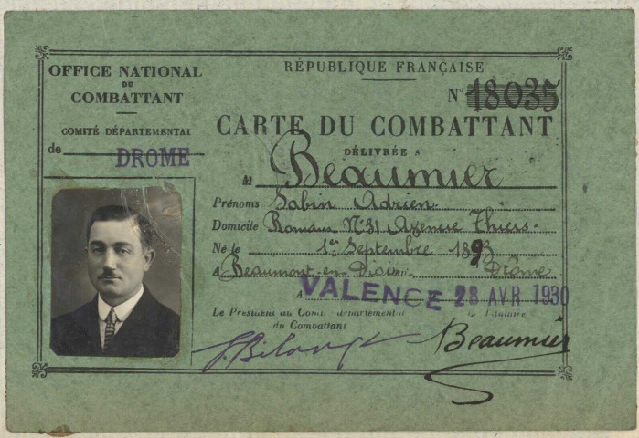 Beaumier, Sabin Adrien