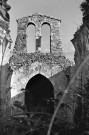 La Bâtie-Rolland.- La nef effondrée de la chapelle Saint-Roch.