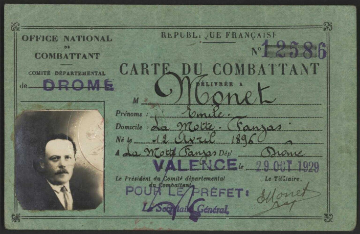 Monet, Émile François Zéphirin