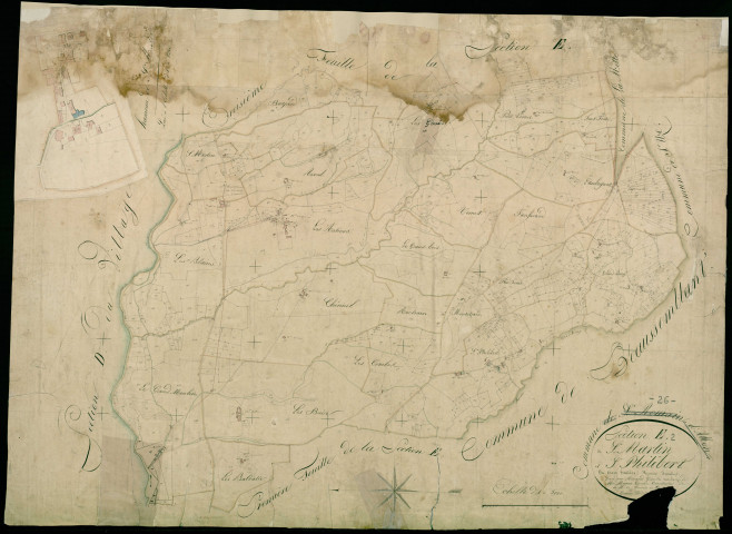Section E2, Saint-Martin et Saint-Philibert. Saint-Martin (village de) (agrandissement).