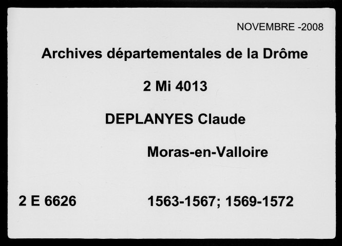9 février 1563-17 février 1572