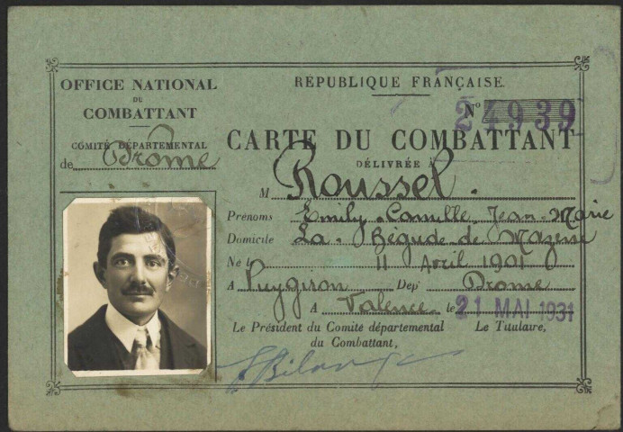 Roussel, Émily Camile Jean Marie