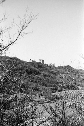 Rochefort-en-Valdaine.- Vue panoramique du château, site classé.