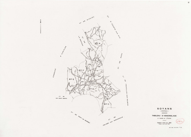 Tableau d'assemblage. 1986.