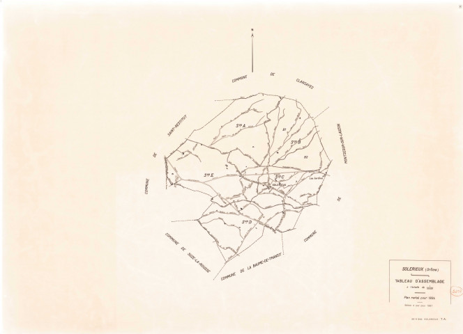 Tableau d'assemblage. 1987.