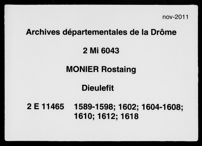 18 janvier 1589-8 mai 1593