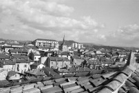 Romans-sur-Isère.- Vue du vieux Romans depuis le clocher de la collégiale Saint-Barnard.