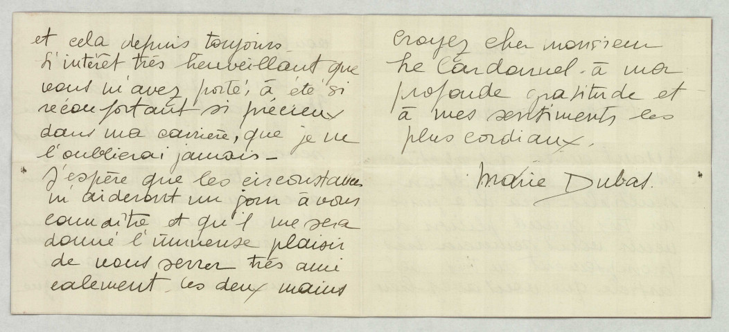 LAS le remerciant pour sa critique, lui explique ses occupations et lui fait part de son souhait de le rencontrer.