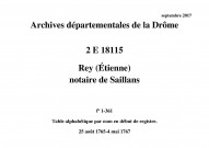 25 août 1765-4 mai 1767