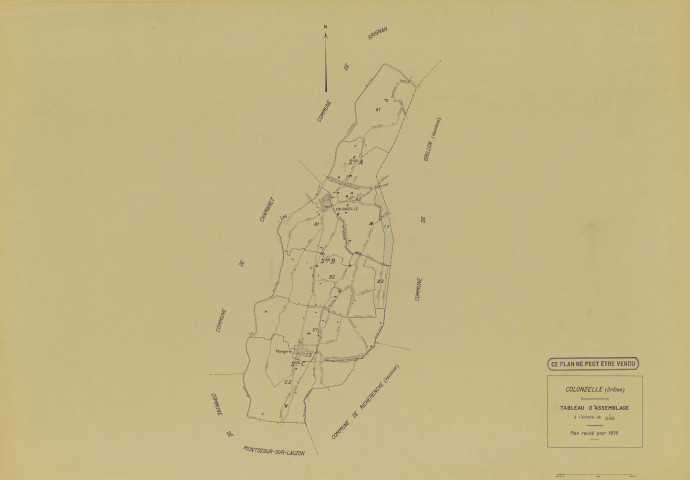Tableau d'assemblage. 1935.