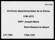 19 février 1764-22 mars 1767