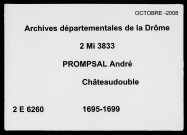 25 mars 1695-4 mars 1699