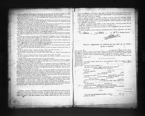  1er floréal an XII - 17 mars 1806