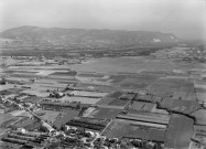 Vue aérienne de l'aérodrome.