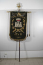 Drapeau de l'union musicale de Die de 1880.