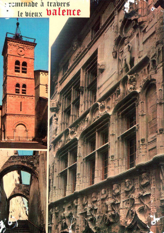 Trois vues du vieux Valence.