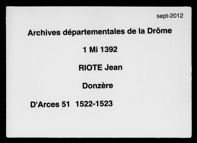 Notes brèves (17 janvier-23 juin 1522).